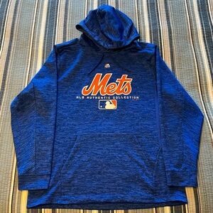 New York Mets - Majestic Authentic On-Field Hoodie - Hooded Sweatshirt